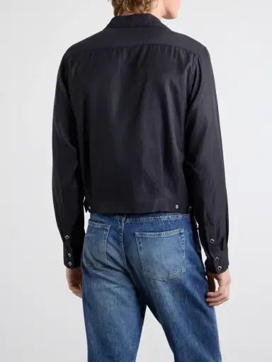 KAPITAL Drizzler Camp-Collar Embroidered-Detail Satin Jacket - Men | Thumbnail 4 KAPITAL Drizzler Camp-Collar Embroidered-Detail Satin Jacket - Men | Thumbnail 4