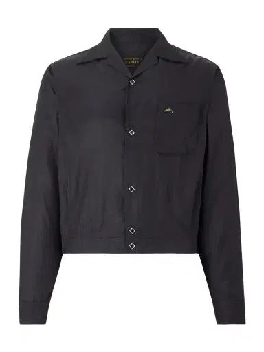 KAPITAL Drizzler Camp-Collar Embroidered-Detail Satin Jacket - Men | Thumbnail 1 KAPITAL Drizzler Camp-Collar Embroidered-Detail Satin Jacket - Men | Thumbnail 1