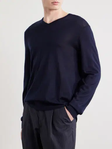 N.Peal Conduit Cashmere and Silk-Blend Sweater - Men | Thumbnail 3 N.Peal Conduit Cashmere and Silk-Blend Sweater - Men | Thumbnail 3