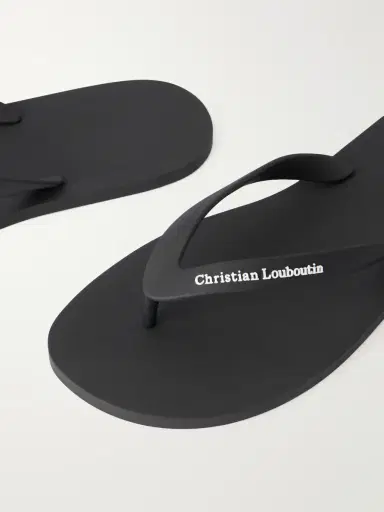 Christian Louboutin Logo-Embossed Rubber Flip Flops - Men | Thumbnail 4 Christian Louboutin Logo-Embossed Rubber Flip Flops - Men | Thumbnail 4