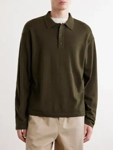 OFFICINE GÉNÉRALE Bay Merino Wool Polo Shirt - Men | Thumbnail 3 OFFICINE GÉNÉRALE Bay Merino Wool Polo Shirt - Men | Thumbnail 3
