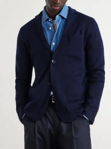 N.Peal Cashmere and Silk-Blend Cardigan - Men | Thumbnail 5 N.Peal Cashmere and Silk-Blend Cardigan - Men | Thumbnail 5