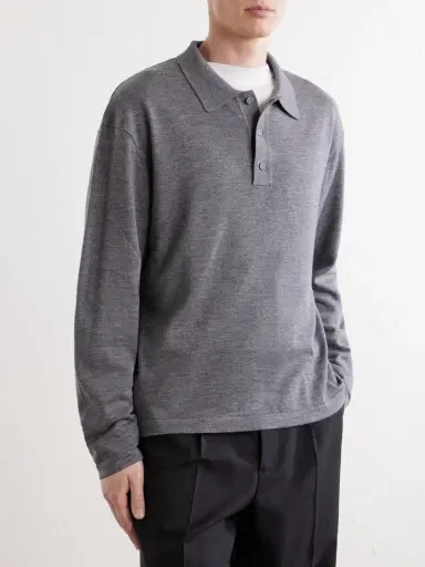 OFFICINE GÉNÉRALE Bay Merino Wool Polo Shirt - Men | Thumbnail 3 OFFICINE GÉNÉRALE Bay Merino Wool Polo Shirt - Men | Thumbnail 3