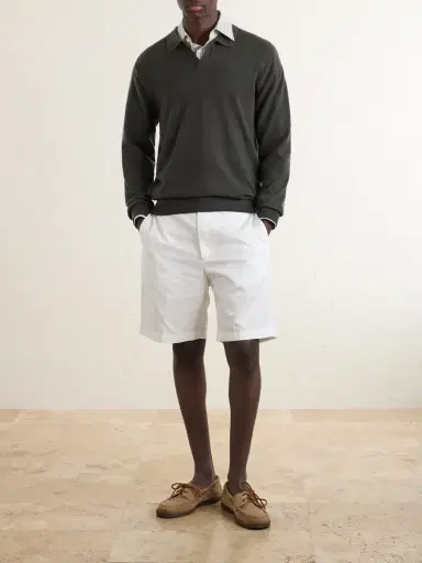 N.Peal Sloane Organic Cashmere Polo Shirt - Men | Thumbnail 2 N.Peal Sloane Organic Cashmere Polo Shirt - Men | Thumbnail 2