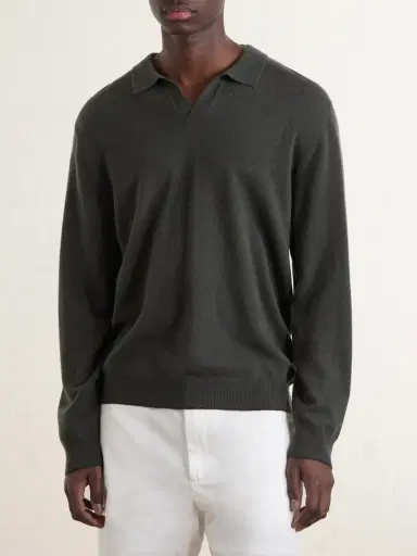 N.Peal Sloane Organic Cashmere Polo Shirt - Men | Thumbnail 3 N.Peal Sloane Organic Cashmere Polo Shirt - Men | Thumbnail 3
