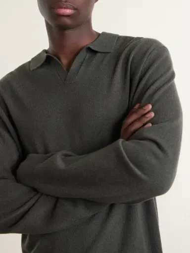 N.Peal Sloane Organic Cashmere Polo Shirt - Men | Thumbnail 5 N.Peal Sloane Organic Cashmere Polo Shirt - Men | Thumbnail 5