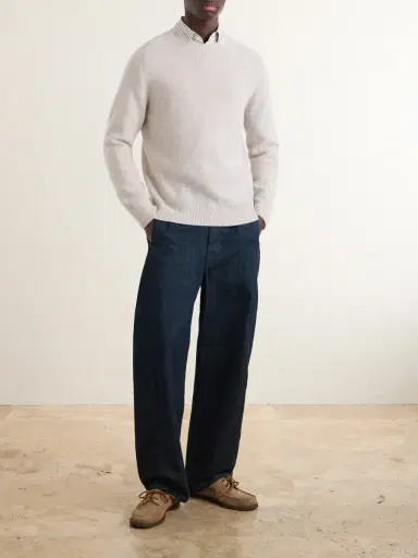 N.Peal English Rib Cashmere Sweater - Men | Thumbnail 2 N.Peal English Rib Cashmere Sweater - Men | Thumbnail 2