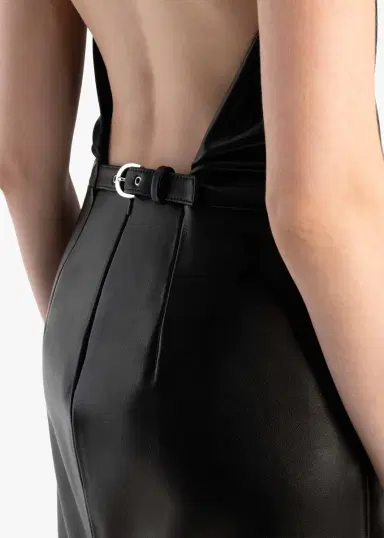 Khaite Roxanne Dress In Black Leather | Thumbnail 5 Khaite Roxanne Dress In Black Leather | Thumbnail 5