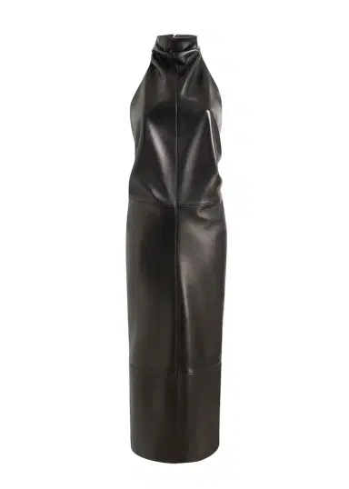 Khaite Roxanne Dress In Black Leather | Thumbnail 1 Khaite Roxanne Dress In Black Leather | Thumbnail 1