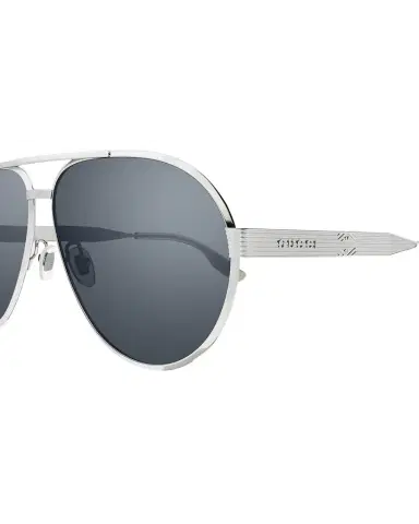 Gucci Men's Double-Bridge Metal Aviator Sunglasses | Thumbnail 1 Gucci Men's Double-Bridge Metal Aviator Sunglasses | Thumbnail 1