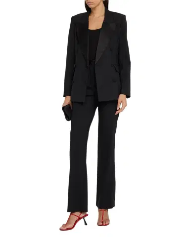 Argent High-Rise Seasonless Wool Tuxedo Trousers | Thumbnail 1 Argent High-Rise Seasonless Wool Tuxedo Trousers | Thumbnail 1