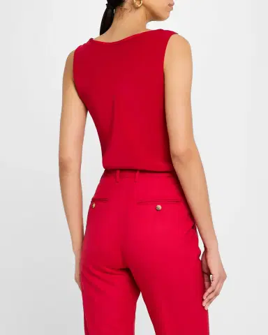 ARGENT Scoop-Neck Silk Charmeuse Tank | Thumbnail 2 ARGENT Scoop-Neck Silk Charmeuse Tank | Thumbnail 2