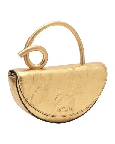 Cult Gaia Azariah Nano Sculptural Metallic Leather Top-Handle Bag | Thumbnail 1 Cult Gaia Azariah Nano Sculptural Metallic Leather Top-Handle Bag | Thumbnail 1