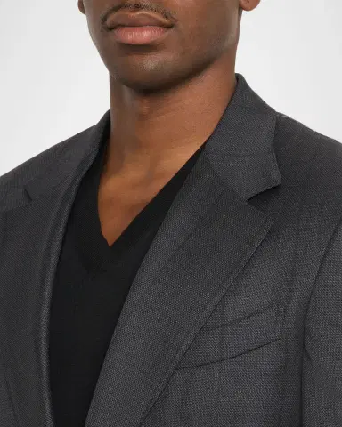 Tom Ford Men's Shelton Shadow Windowpane Single-Breasted Suit | Thumbnail 5 Tom Ford Men's Shelton Shadow Windowpane Single-Breasted Suit | Thumbnail 5