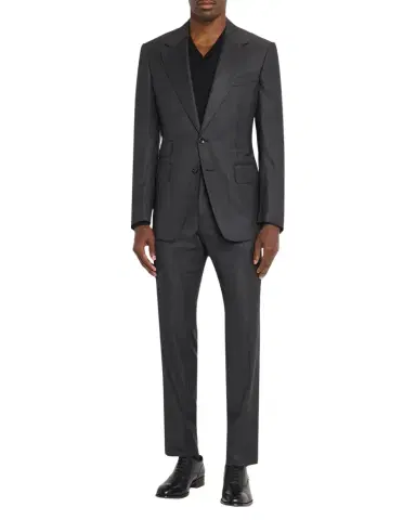 Tom Ford Men's Shelton Shadow Windowpane Single-Breasted Suit | Thumbnail 1 Tom Ford Men's Shelton Shadow Windowpane Single-Breasted Suit | Thumbnail 1