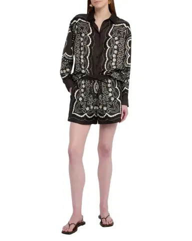 Nili Lotan Alfie Silk Shirt | Thumbnail 1 Nili Lotan Alfie Silk Shirt | Thumbnail 1