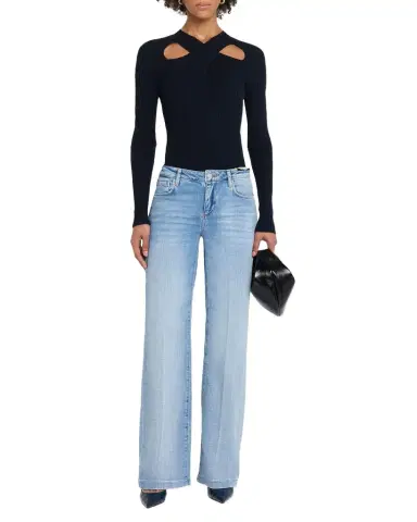 L'Agence Joanne Low-Rise Wide-Leg Jeans | Thumbnail 1 L'Agence Joanne Low-Rise Wide-Leg Jeans | Thumbnail 1
