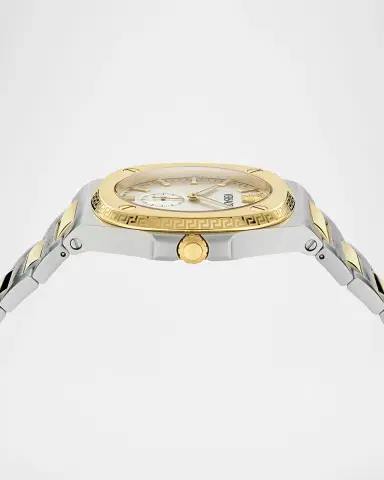 Versace Men's Tolomeo 40mm Two-Tone Bracelet Watch | Thumbnail 3 Versace Men's Tolomeo 40mm Two-Tone Bracelet Watch | Thumbnail 3