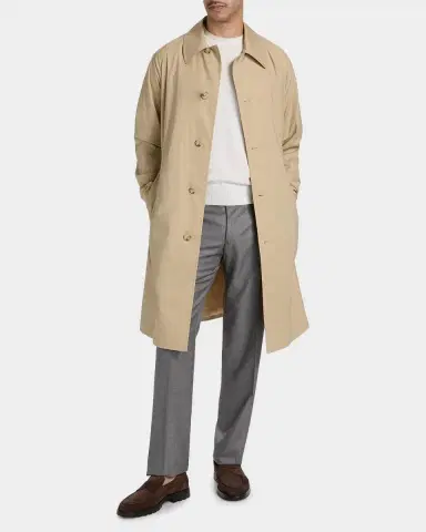 Canali Men's Denim-Effect Wool Straight Leg Trousers | Thumbnail 2 Canali Men's Denim-Effect Wool Straight Leg Trousers | Thumbnail 2