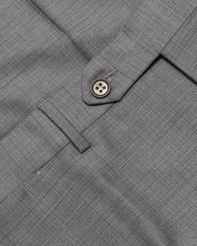 Canali Men's Denim-Effect Wool Straight Leg Trousers | Thumbnail 6 Canali Men's Denim-Effect Wool Straight Leg Trousers | Thumbnail 6
