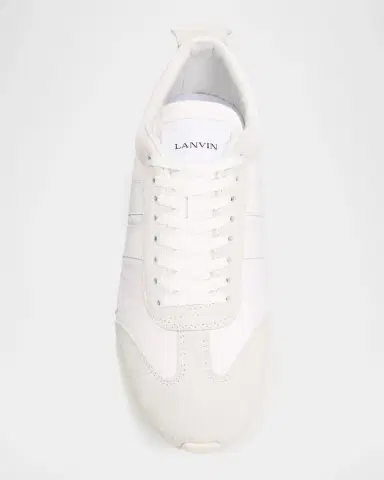 Lanvin Men's Nylon & Suede Low-Top Sneakers | Thumbnail 6 Lanvin Men's Nylon & Suede Low-Top Sneakers | Thumbnail 6