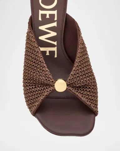 Loewe x Paula's Ibiza 45mm Pebble Woven Slide Sandals | Thumbnail 2 Loewe x Paula's Ibiza 45mm Pebble Woven Slide Sandals | Thumbnail 2