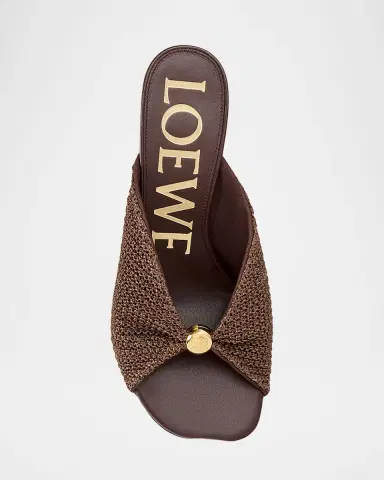 Loewe x Paula's Ibiza 45mm Pebble Woven Slide Sandals | Thumbnail 3 Loewe x Paula's Ibiza 45mm Pebble Woven Slide Sandals | Thumbnail 3