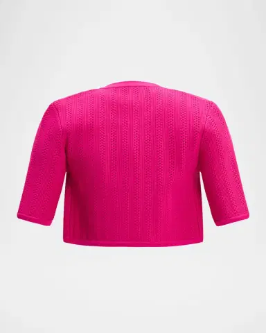 Herve Leger Annie Pointelle Rib-Knit Bolero | Thumbnail 6 Herve Leger Annie Pointelle Rib-Knit Bolero | Thumbnail 6