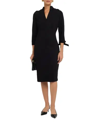 Misook Bow-Cuff LuxeStretch Ponte Dress | Thumbnail 1 Misook Bow-Cuff LuxeStretch Ponte Dress | Thumbnail 1