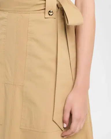 TANYA TAYLOR Brinson Canvas Midi Skirt | Thumbnail 4 TANYA TAYLOR Brinson Canvas Midi Skirt | Thumbnail 4