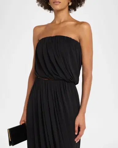 Cinq à Sept Calden Draped Strapless Top | Thumbnail 3 Cinq à Sept Calden Draped Strapless Top | Thumbnail 3