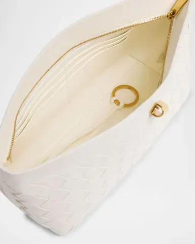 Bottega Veneta Andiamo Knot-Embellished Leather Clutch Bag | Thumbnail 3 Bottega Veneta Andiamo Knot-Embellished Leather Clutch Bag | Thumbnail 3