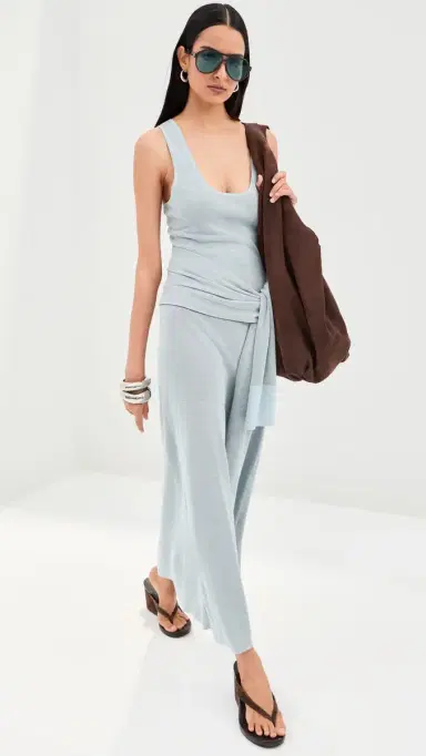 LE BOP Gemma Dress Ice Blue/Chocolate | Thumbnail 2 LE BOP Gemma Dress Ice Blue/Chocolate | Thumbnail 2