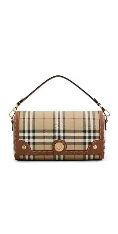 Burberry Small Note Bag Vintage Check/Briar Brown | Thumbnail 1 Burberry Small Note Bag Vintage Check/Briar Brown | Thumbnail 1