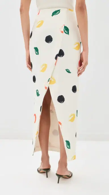 LEO LIN Quinn Maxi Skirt Citrus Spots 6 | Thumbnail 3 LEO LIN Quinn Maxi Skirt Citrus Spots 6 | Thumbnail 3