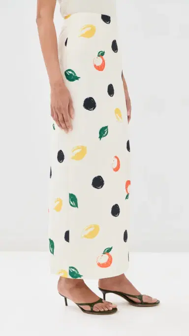 LEO LIN Quinn Maxi Skirt Citrus Spots 6 | Thumbnail 4 LEO LIN Quinn Maxi Skirt Citrus Spots 6 | Thumbnail 4