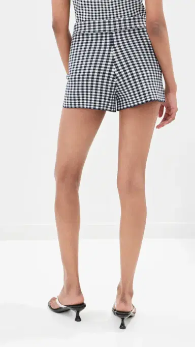 LE BOP Gingham Knit Shorts idnight/White | Thumbnail 3 LE BOP Gingham Knit Shorts idnight/White | Thumbnail 3