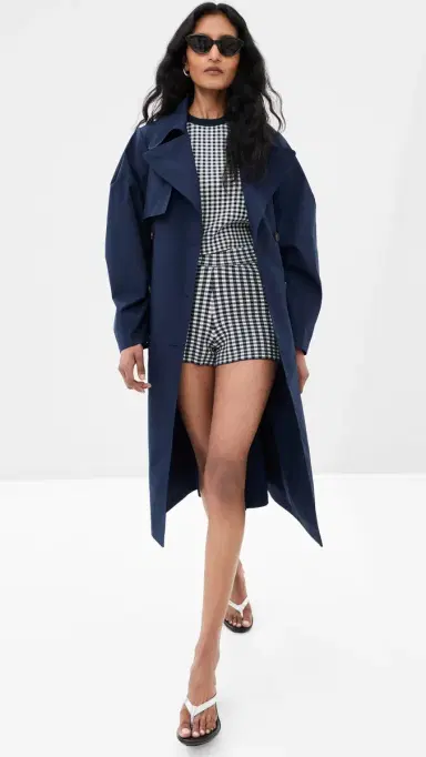 LE BOP Gingham Knit Shorts idnight/White | Thumbnail 5 LE BOP Gingham Knit Shorts idnight/White | Thumbnail 5