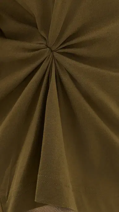 House of Dagmar Knot T-Shirt Dark Olive Green | Thumbnail 6 House of Dagmar Knot T-Shirt Dark Olive Green | Thumbnail 6
