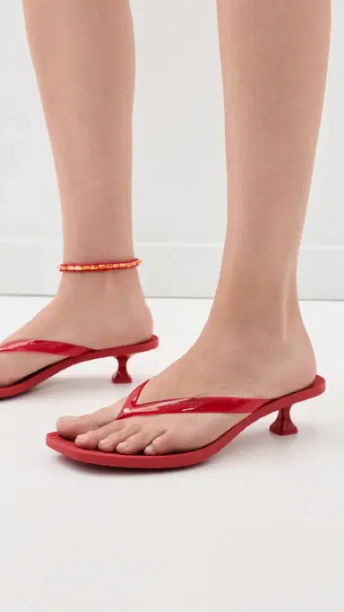 Tory Burch Jelly Heel Flip Flops TOUCAN RED / TOUCAN RED | Thumbnail 3 Tory Burch Jelly Heel Flip Flops TOUCAN RED / TOUCAN RED | Thumbnail 3