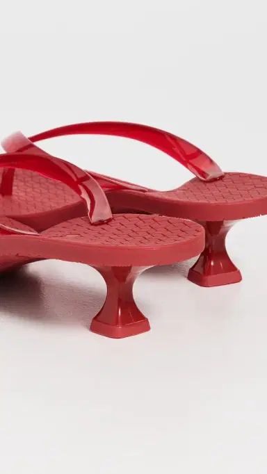 Tory Burch Jelly Heel Flip Flops TOUCAN RED / TOUCAN RED | Thumbnail 4 Tory Burch Jelly Heel Flip Flops TOUCAN RED / TOUCAN RED | Thumbnail 4