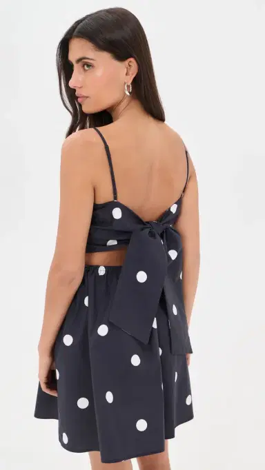 Susana Monaco Polka-Dot Poplin Mini Dress idnight/Sugar | Thumbnail 2 Susana Monaco Polka-Dot Poplin Mini Dress idnight/Sugar | Thumbnail 2