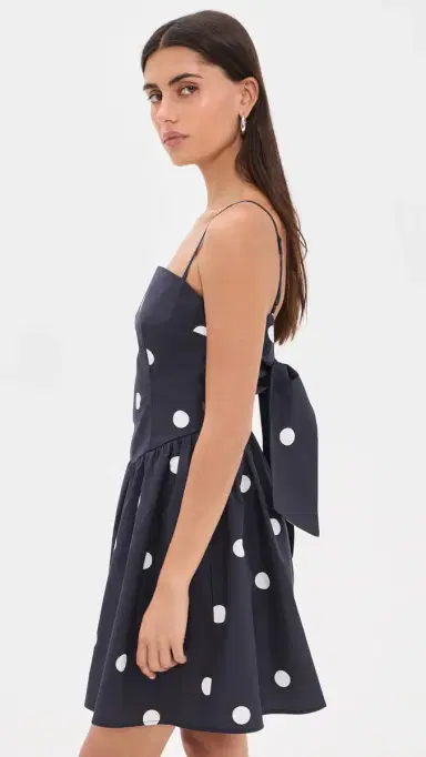 Susana Monaco Polka-Dot Poplin Mini Dress idnight/Sugar | Thumbnail 4 Susana Monaco Polka-Dot Poplin Mini Dress idnight/Sugar | Thumbnail 4