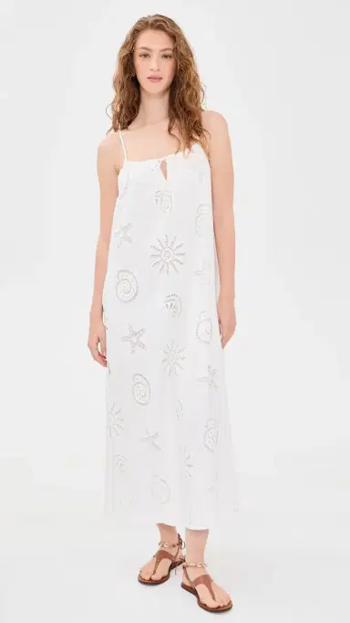 o.p.t o. p.t Genevieve Cotton Dress eashell Eyelet | Thumbnail 2 o.p.t o. p.t Genevieve Cotton Dress eashell Eyelet | Thumbnail 2