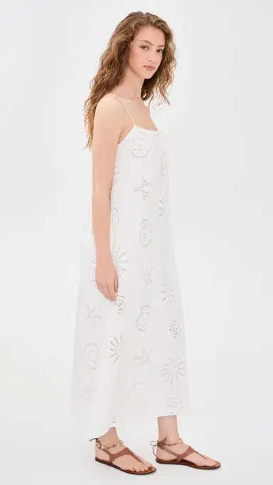 o.p.t o. p.t Genevieve Cotton Dress eashell Eyelet | Thumbnail 4 o.p.t o. p.t Genevieve Cotton Dress eashell Eyelet | Thumbnail 4