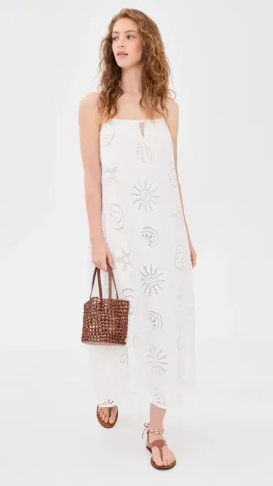 o.p.t o. p.t Genevieve Cotton Dress eashell Eyelet | Thumbnail 5 o.p.t o. p.t Genevieve Cotton Dress eashell Eyelet | Thumbnail 5