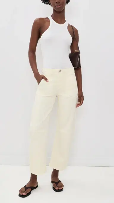 Le Jean Utility Soft Barrel Jeans Lemon Yellow | Thumbnail 5 Le Jean Utility Soft Barrel Jeans Lemon Yellow | Thumbnail 5