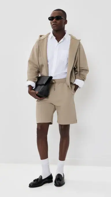 AMI ADC weat Shorts 9.5 Beige Taupe | Thumbnail 5 AMI ADC weat Shorts 9.5 Beige Taupe | Thumbnail 5