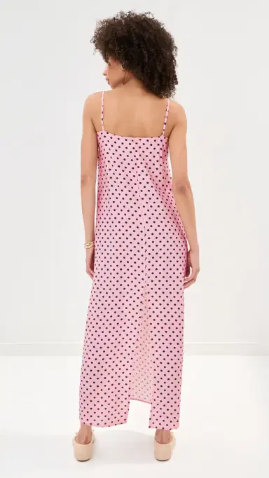 LE BOP Hailey Maxi Dress Pink Dot | Thumbnail 3 LE BOP Hailey Maxi Dress Pink Dot | Thumbnail 3
