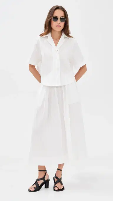 House of Dagmar Cotton Maxi Skirt White | Thumbnail 5 House of Dagmar Cotton Maxi Skirt White | Thumbnail 5